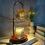 Candle Warmer Lamp Flower Candle Lamp with Timer,Adjustable Height Flameless Wax Warmer Lamp,Home Decor Electric Heating Warmer Lamp for Jar Candles  two bulbs