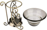YTYKINOY Bronze Vintage Metal Tea Light Tealight Candle Holder Wax Warmer Aromatherapy Essential Oil Burner (Style 1)