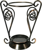 YTYKINOY Bronze Vintage Metal Tea Light Tealight Candle Holder Wax Warmer Aromatherapy Essential Oil Burner (Style 1)