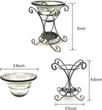 YTYKINOY Bronze Vintage Metal Tea Light Tealight Candle Holder Wax Warmer Aromatherapy Essential Oil Burner (Style 1)