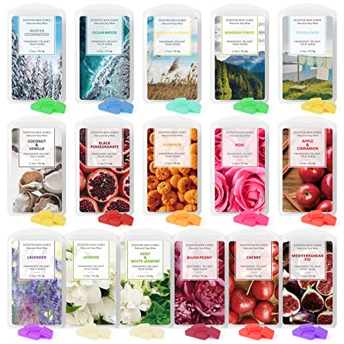 Scented Wax Melts, Wax Melts Wax Cubes, Soy Wax Cubes for Warmer Wax M