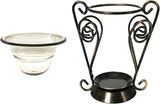 YTYKINOY Bronze Vintage Metal Tea Light Tealight Candle Holder Wax Warmer Aromatherapy Essential Oil Burner (Style 1)