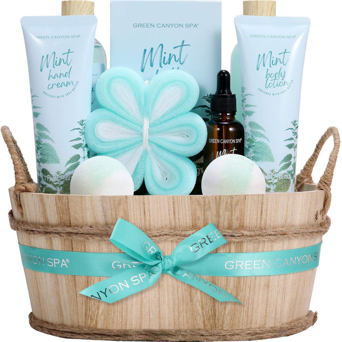 Spa Relaxation Spa & Tea Gift Basket--Bath and popular Body Shop Spa Gift Basket-Birthday Gift-Spa Gift Set in Tin