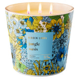 Hidden Label Jungle Oasis Scented Candle, 3 Wick Large Candles for Home, 30oz Natural Soy Candles for Home Scented,100 Hour Burn Time, Long Lasting Highly Scented Luxury Candle Gift