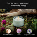 Voluspa French Cade Lavender, Petite Candle Jar, 3.2 oz, 25 Hour Burn Time, Coconut Wax for Clean Burning, Handcrafted in the USA