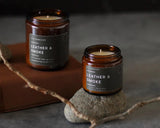 Soy Candles for Men | Masculine Candle Gift Set | Natural Soy Wax Candles | Unique Fathers Day Gift for Him | Cozy Home Decor