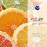 Capri Blue Volcano Printed Travel Tin Jar Candle Soy Wax Blend - Scented with Tropical & Fruity Fragrance (Aqua Color, 8.5 oz)