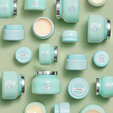 Capri Blue Volcano Printed Travel Tin Jar Candle Soy Wax Blend - Scented with Tropical & Fruity Fragrance (Aqua Color, 8.5 oz)