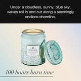 Voluspa Casa Pacifica, Large Candle Jar, 18 oz, 100 Hour Burn Time, All Natural Wicks and Coconut Wax for Clean Burning, Vegan, Poured in the USA