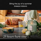 Voluspa French Cade Lavender, Petite Candle Jar, 3.2 oz, 25 Hour Burn Time, Coconut Wax for Clean Burning, Handcrafted in the USA