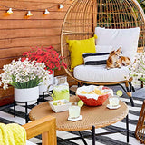 20 Bundles Artificial  Outdoor Indoor UV Resistant Fake Flowers No Fade