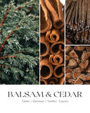 Balsam & Cedar Scented Candles