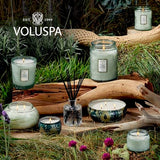 Voluspa French Cade Lavender, Petite Candle Jar, 3.2 oz, 25 Hour Burn Time, Coconut Wax for Clean Burning, Handcrafted in the USA
