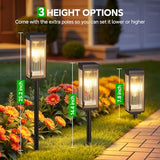 Solar Pathway Lights Outdoor, 8 Pack Upgraded Solar Lights Outdoor Waterproof, Bright Up to 15 Hrs Auto On/Off Garden Light for Yard Patio Lawn Path Walkway