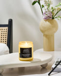 M&SENSE Summer's Night Scented Candle, 11.6oz Natural Soy Jar Candle for Home, Medium 2 Wick Candle Gifts for Men, Up to 70 Hours Burn time, Manly Candles for Bedroom