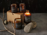 Soy Candles for Men | Masculine Candle Gift Set | Natural Soy Wax Candles | Unique Fathers Day Gift for Him | Cozy Home Decor