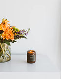 Smoke & Leather Scented Candle - 57 Hour Burn Non Toxic Soy Wax Candles - 7.2oz