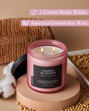 M&SENSE Summer's Night Scented Candle, 11.6oz Natural Soy Jar Candle for Home, Medium 2 Wick Candle Gifts for Men, Up to 70 Hours Burn time, Manly Candles for Bedroom