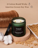 M&SENSE Summer's Night Scented Candle, 11.6oz Natural Soy Jar Candle for Home, Medium 2 Wick Candle Gifts for Men, Up to 70 Hours Burn time, Manly Candles for Bedroom