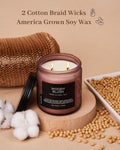M&SENSE Summer's Night Scented Candle, 11.6oz Natural Soy Jar Candle for Home, Medium 2 Wick Candle Gifts for Men, Up to 70 Hours Burn time, Manly Candles for Bedroom