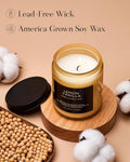 M&SENSE Summer's Night Scented Candle, 11.6oz Natural Soy Jar Candle for Home, Medium 2 Wick Candle Gifts for Men, Up to 70 Hours Burn time, Manly Candles for Bedroom