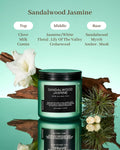 M&SENSE Summer's Night Scented Candle, 11.6oz Natural Soy Jar Candle for Home, Medium 2 Wick Candle Gifts for Men, Up to 70 Hours Burn time, Manly Candles for Bedroom