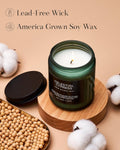 M&SENSE Summer's Night Scented Candle, 11.6oz Natural Soy Jar Candle for Home, Medium 2 Wick Candle Gifts for Men, Up to 70 Hours Burn time, Manly Candles for Bedroom
