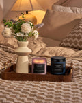 M&SENSE Summer's Night Scented Candle, 11.6oz Natural Soy Jar Candle for Home, Medium 2 Wick Candle Gifts for Men, Up to 70 Hours Burn time, Manly Candles for Bedroom