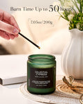 M&SENSE Summer's Night Scented Candle, 11.6oz Natural Soy Jar Candle for Home, Medium 2 Wick Candle Gifts for Men, Up to 70 Hours Burn time, Manly Candles for Bedroom