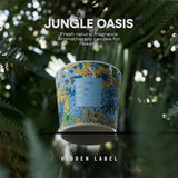 Hidden Label Jungle Oasis Scented Candle, 3 Wick Large Candles for Home, 30oz Natural Soy Candles for Home Scented,100 Hour Burn Time, Long Lasting Highly Scented Luxury Candle Gift