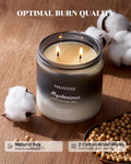 M&SENSE Summer's Night Scented Candle, 11.6oz Natural Soy Jar Candle for Home, Medium 2 Wick Candle Gifts for Men, Up to 70 Hours Burn time, Manly Candles for Bedroom