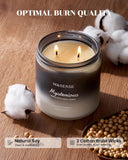 M&SENSE Summer's Night Scented Candle, 11.6oz Natural Soy Jar Candle for Home, Medium 2 Wick Candle Gifts for Men, Up to 70 Hours Burn time, Manly Candles for Bedroom