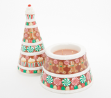 HomeWorx by Slatkin & Co. 14oz Ceramic Gingerbread Tree Candle.