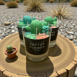 Cactus Flower Candle  Soy- Vegan-Lead Free Wicks- Infused With The Highest Quality Fragrance Oils.