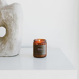 Smoke & Leather Scented Candle - 57 Hour Burn Non Toxic Soy Wax Candles - 7.2oz