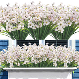 20 Bundles Artificial  Outdoor Indoor UV Resistant Fake Flowers No Fade