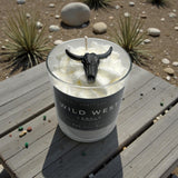 Wild West Candle  Soy- Vegan-Lead Free Wicks- Infused With The Highest Quality Fragrance Oils.Cowboy