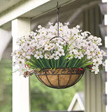 20 Bundles Artificial  Outdoor Indoor UV Resistant Fake Flowers No Fade