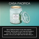 Voluspa Casa Pacifica, Large Candle Jar, 18 oz, 100 Hour Burn Time, All Natural Wicks and Coconut Wax for Clean Burning, Vegan, Poured in the USA