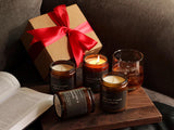 Soy Candles for Men | Masculine Candle Gift Set | Natural Soy Wax Candles | Unique Fathers Day Gift for Him | Cozy Home Decor