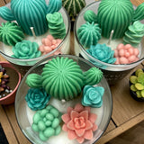 Cactus Flower Candle  Soy- Vegan-Lead Free Wicks- Infused With The Highest Quality Fragrance Oils.
