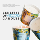Hidden Label Jungle Oasis Scented Candle, 3 Wick Large Candles for Home, 30oz Natural Soy Candles for Home Scented,100 Hour Burn Time, Long Lasting Highly Scented Luxury Candle Gift