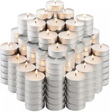 Tea Light Candles Bulk Pack 2.5 hours Burn White Unscented