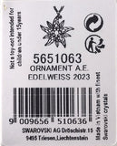SWAROVSKI EDELWEISS AUTHENTIC ORNAMENT