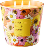 Hidden Label Jungle Oasis Scented Candle, 3 Wick Large Candles for Home, 30oz Natural Soy Candles for Home Scented,100 Hour Burn Time, Long Lasting Highly Scented Luxury Candle Gift