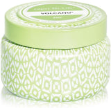Capri Blue Volcano Printed Travel Tin Jar Candle Soy Wax Blend - Scented with Tropical & Fruity Fragrance (Aqua Color, 8.5 oz)