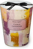 HomeLights Soy Wax Candles for Home Scented, 1-Wick Candles in Sandalwood Jasmine Scented, Industrial Chic Aromatherapy Candles Gift for Parties, Relaxing, 6.7oz