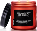 M&SENSE Summer's Night Scented Candle, 11.6oz Natural Soy Jar Candle for Home, Medium 2 Wick Candle Gifts for Men, Up to 70 Hours Burn time, Manly Candles for Bedroom