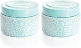 Capri Blue Volcano Printed Travel Tin Jar Candle Soy Wax Blend - Scented with Tropical & Fruity Fragrance (Aqua Color, 8.5 oz)