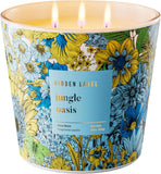Hidden Label Jungle Oasis Scented Candle, 3 Wick Large Candles for Home, 30oz Natural Soy Candles for Home Scented,100 Hour Burn Time, Long Lasting Highly Scented Luxury Candle Gift